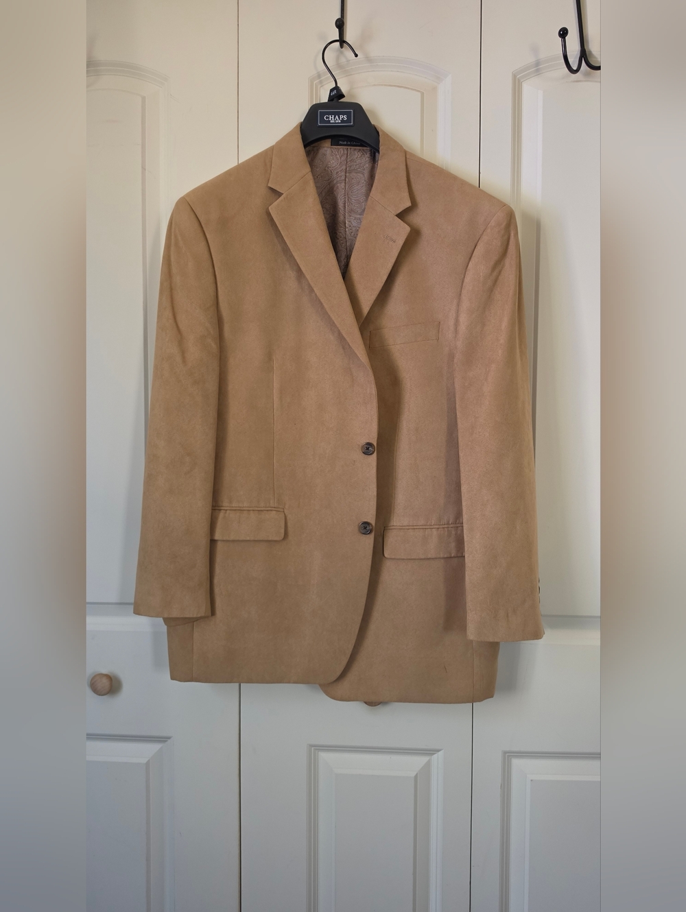 Chaps Men's Tan Suede Blazer